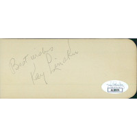 Kay Linaker and Collette Lyons Signed 2.25x5 Album Page JSA Authenticated