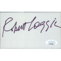 Robert Loggia Actor Signed 3x5 Index Card JSA Authenticated Robert Loggia Actor Signed 3x5 Index Card JSA Authenticated