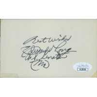 Edward Long Missouri Senator Signed 3x5 Index Card JSA Authenticated Edward Long Missouri Senator Signed 3x5 Index Card JSA Authenticated