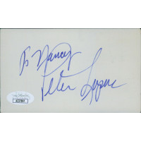 Peter Lupus Actor Bodybuilder Signed 3x5 Index Card JSA Authentic Personalized