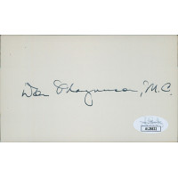 Don Magnuson Washington Congressman Signed 3x5 Index Card JSA Authenticated Don Magnuson Washington Congressman Signed 3x5 Index Card JSA Authenticated