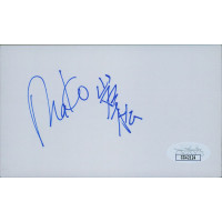 Mako Actor Signed 3x5 Index Card JSA Authenticated Mako Actor Signed 3x5 Index Card JSA Authenticated