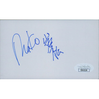 Mako Actor Signed 3x5 Index Card JSA Authenticated