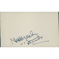 George Malone Nevada Senator Signed 3x5 Index Card JSA Authenticated George Malone Nevada Senator Signed 3x5 Index Card JSA Authenticated