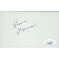Henry Mancini Composer Conductor Signed 3x5 Index Card JSA Authenticated Henry Mancini Composer Conductor Signed 3x5 Index Card JSA Authenticated
