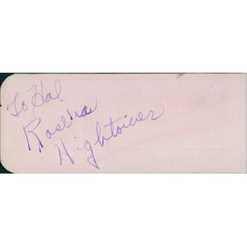 Alicia Markova Rosella Hightower Signed 2.25x5.5 Album Page JSA Authenticated