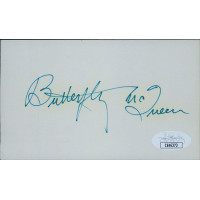 Butterfly McQueen Actress Signed 3x5 Index Card JSA Authenticated Butterfly McQueen Actress Signed 3x5 Index Card JSA Authenticated