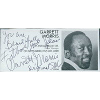 Garrett Morris SNL Actor Writer Signed 2x4 Directory Cut JSA Authenticated Garrett Morris SNL Actor Writer Signed 2x4 Directory Cut JSA Authenticated