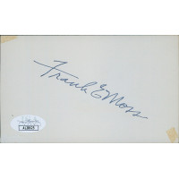 Frank Moss Utah Senator Signed 3x5 Index Card JSA Authenticated Frank Moss Utah Senator Signed 3x5 Index Card JSA Authenticated