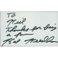 Hal Needham Actor Stuntman Signed 3x5 Index Card JSA Authenticated Hal Needham Actor Stuntman Signed 3x5 Index Card JSA Authenticated
