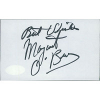 Margaret O'Brien Actress Signed 3x5 Index Card JSA Authenticated Margaret O'Brien Actress Signed 3x5 Index Card JSA Authenticated