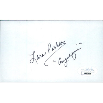 Lara Parker Dark Shadows Actress Signed 3x5 Index Card JSA Authenticated Lara Parker Dark Shadows Actress Signed 3x5 Index Card JSA Authenticated
