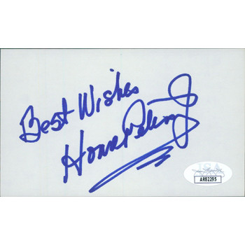 House Peters Jr. Actor Signed 3x5 Index Card JSA Authenticated
