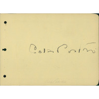 Cole Porter Composer and Victor Moore Signed 4.5x6 Album Page JSA Authenticated Cole Porter Composer and Victor Moore Signed 4.5x6 Album Page JSA Authenticated