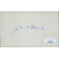 Jacob Aall Ottesen Preus Minnesota Governor Signed 3x5 Index Card JSA Authentic Jacob Aall Ottesen Preus Minnesota Governor Signed 3x5 Index Card JSA Authentic