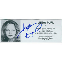 Linda Purl Actress Singer Signed 2x5 Directory Cut JSA Authenticated Linda Purl Actress Singer Signed 2x5 Directory Cut JSA Authenticated