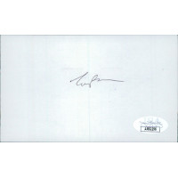 Tony Randall Actor Signed 3x5 Index Card JSA Authenticated