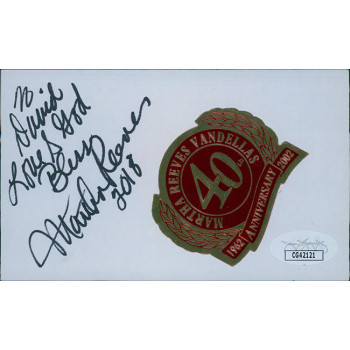 Martha Reeves Singer Signed 3x5 Index Card JSA Authenticated Personalized