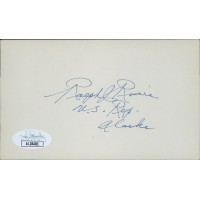 Ralph Rivers Alaska Congressman Signed 3x5 Index Card JSA Authenticated Ralph Rivers Alaska Congressman Signed 3x5 Index Card JSA Authenticated