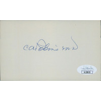 C.A. Robins Idaho Governor Signed 3x5 Index Card JSA Authenticated C.A. Robins Idaho Governor Signed 3x5 Index Card JSA Authenticated
