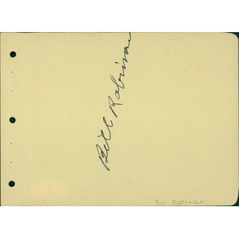 Bill Robinson And Arch Oboler Signed 4.25x6 Album Page JSA Authenticated Bill Robinson And Arch Oboler Signed 4.25x6 Album Page JSA Authenticated