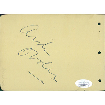 Bill Robinson And Arch Oboler Signed 4.25x6 Album Page JSA Authenticated Bill Robinson And Arch Oboler Signed 4.25x6 Album Page JSA Authenticated