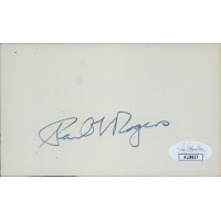 Paul Rogers Florida Congressman Signed 3x5 Index Card JSA Authenticated Paul Rogers Florida Congressman Signed 3x5 Index Card JSA Authenticated