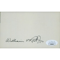William Roth Jr. Delaware Senator Signed 3x5 Index Card JSA Authenticated William Roth Jr. Delaware Senator Signed 3x5 Index Card JSA Authenticated