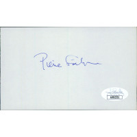 Pierre Salinger Author Politician Signed 3x5 Index Card JSA Authenticated Pierre Salinger Author Politician Signed 3x5 Index Card JSA Authenticated