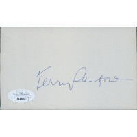 Terry Sanford North Carolina Governor Signed 3x5 Index Card JSA Authenticated Terry Sanford North Carolina Governor Signed 3x5 Index Card JSA Authenticated