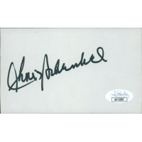 Chris Schenkel Sportscaster Signed 3x5 Index Card JSA Authenticated Chris Schenkel Sportscaster Signed 3x5 Index Card JSA Authenticated