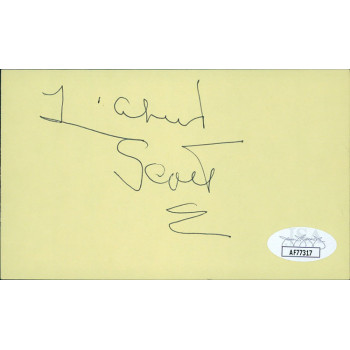Lizabeth Scott Actress Signed 3x5 Index Card JSA Authenticated