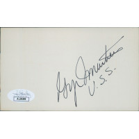 George Smathers Florida Congressmen Senator Signed 3x5 Index Card JSA Authentic George Smathers Florida Congressmen Senator Signed 3x5 Index Card JSA Authentic