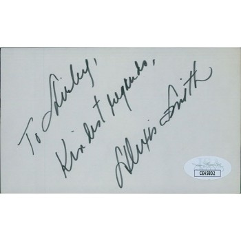 Alexis Smith Actress Signed 3x5 Index Card JSA Authenticated Personalized Alexis Smith Actress Signed 3x5 Index Card JSA Authenticated Personalized