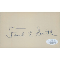 Frank E. Smith Mississippi Congressman Signed 3x5 Index Card JSA Authenticated Frank E. Smith Mississippi Congressman Signed 3x5 Index Card JSA Authenticated