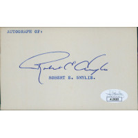 Robert Smylie Idaho Governor Signed 3x5 Index Card JSA Authenticated Robert Smylie Idaho Governor Signed 3x5 Index Card JSA Authenticated
