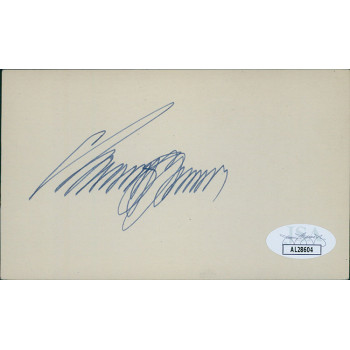 Chauncey Sparks Alabama Governor Signed 3x5 Index Card JSA Authenticated