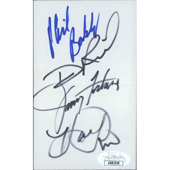 The Statler Brothers Signed 3x5 Index Card JSA Authenticated The Statler Brothers Signed 3x5 Index Card JSA Authenticated