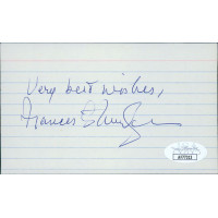 Frances Sternhagen Actress Signed 3x5 Index Card JSA Authenticated Frances Sternhagen Actress Signed 3x5 Index Card JSA Authenticated
