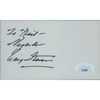 Craig Stevens Actor Signed 3x5 Index Card JSA Authenticated Personalized Craig Stevens Actor Signed 3x5 Index Card JSA Authenticated Personalized