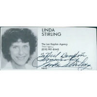 Linda Stirling Actress Model Signed 2x4 Directory Cut JSA Authenticated Linda Stirling Actress Model Signed 2x4 Directory Cut JSA Authenticated