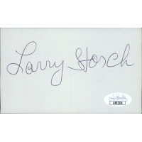 Larry Storch Actor Signed 3x5 Index Card JSA Authenticated Larry Storch Actor Signed 3x5 Index Card JSA Authenticated