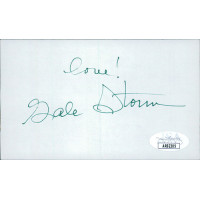 Gale Storm Actress Signed 3x5 Index Card JSA Authenticated Gale Storm Actress Signed 3x5 Index Card JSA Authenticated
