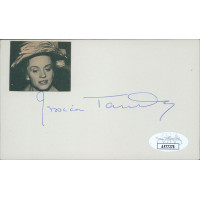 Jessica Tandy Actress Signed 3x5 Index Card JSA Authenticated Jessica Tandy Actress Signed 3x5 Index Card JSA Authenticated