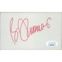 B.J. Thomas Singer Signed 3x5 Index Card JSA Authenticated