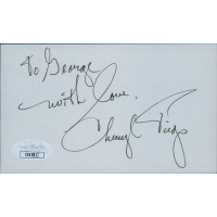 Cheryl Tiegs Actress Signed 3x5 Index Card JSA Authenticated Personalized Cheryl Tiegs Actress Signed 3x5 Index Card JSA Authenticated Personalized