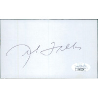 Mel Tillis Country Singer Signed 3x5 Index Card JSA Authenticated