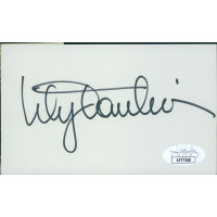 Lily Tomlin Actress Signed 3x5 Index Card JSA Authenticated Lily Tomlin Actress Signed 3x5 Index Card JSA Authenticated