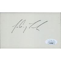 Jim Guy Tucker Arkansas Governor Signed 3x5 Index Card JSA Authenticated Jim Guy Tucker Arkansas Governor Signed 3x5 Index Card JSA Authenticated