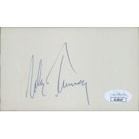 John V. Tunney United States Senator Signed 3x5 Index Card JSA Authenticated